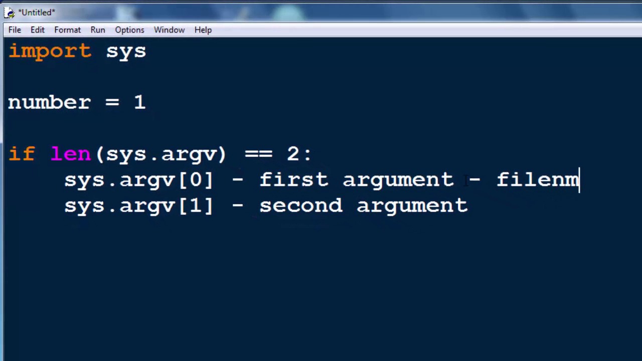 Python Command Line Arguments Python Command Line Arguments